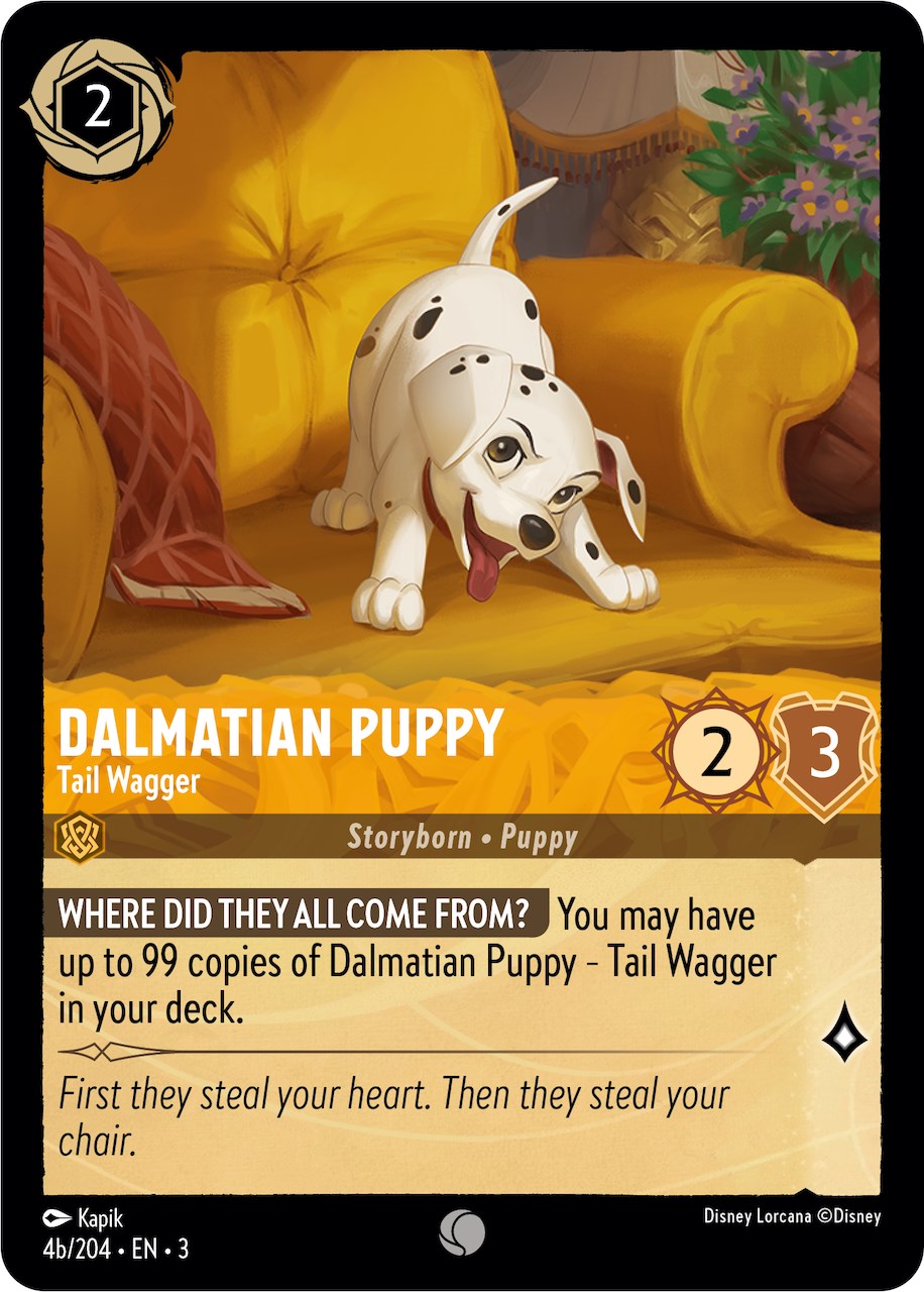 Dalmatian Puppy - Tail Wagger (4b) (4b/204) [Into the Inklands] | I Want That Stuff Brandon