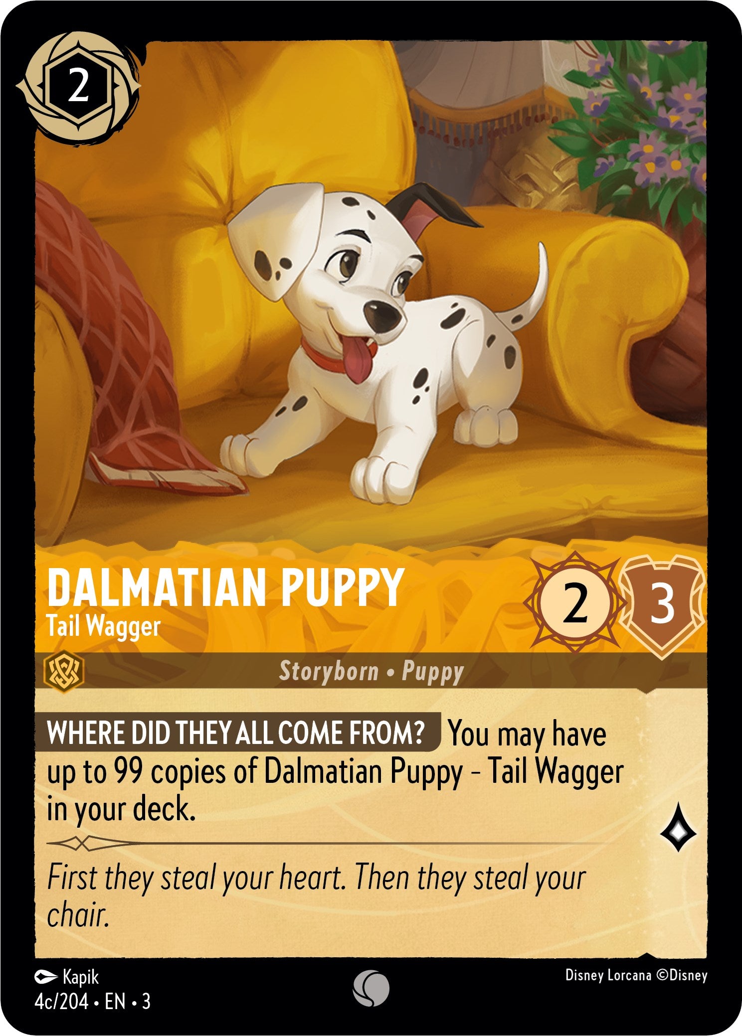 Dalmatian Puppy - Tail Wagger (4c) (4c/204) [Into the Inklands] | I Want That Stuff Brandon