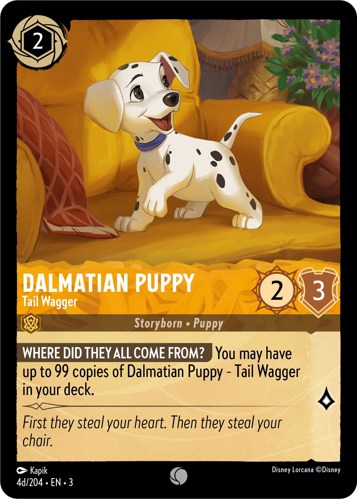 Dalmatian Puppy - Tail Wagger (4d) (4d/204) [Into the Inklands] | I Want That Stuff Brandon