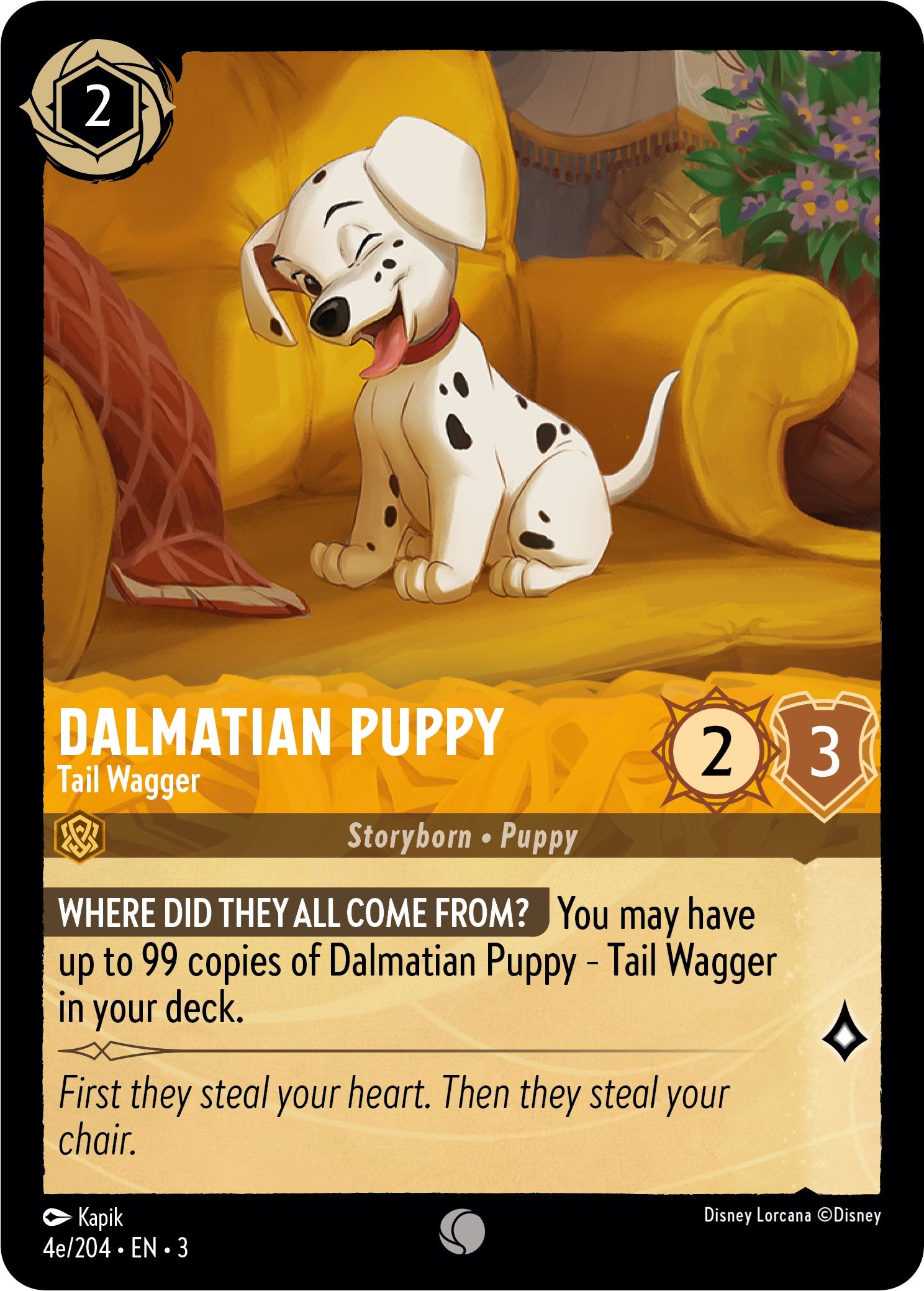 Dalmatian Puppy - Tail Wagger (4e) (4e/204) [Into the Inklands] | I Want That Stuff Brandon