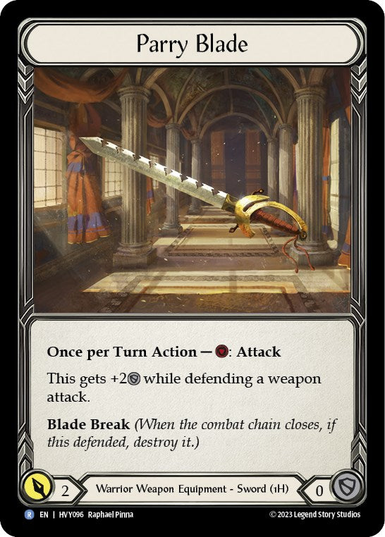 Parry Blade [HVY096] (Heavy Hitters)  Cold Foil | I Want That Stuff Brandon