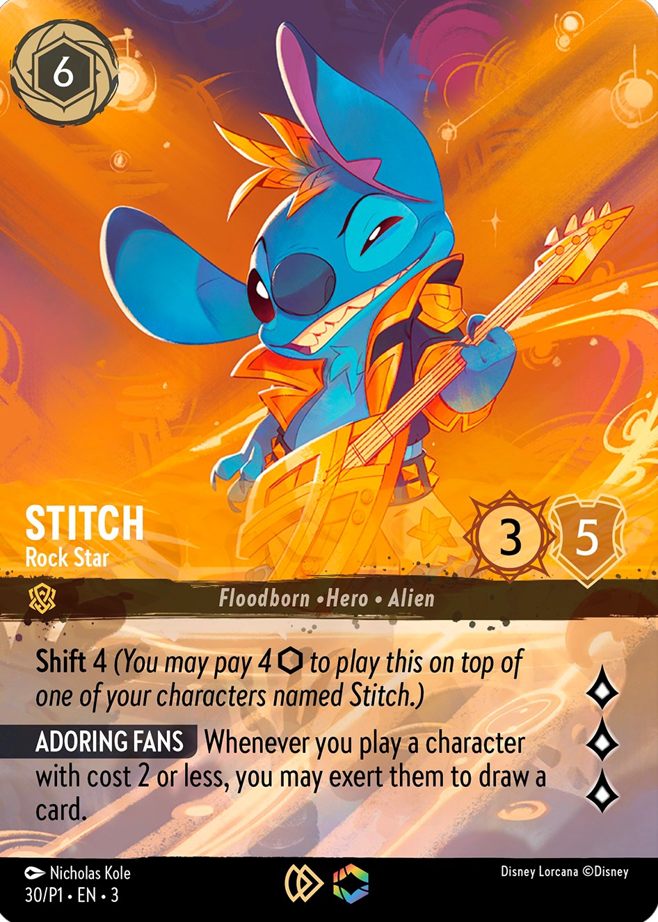 Stitch - Rock Star (Store Championship) (30) [Promo Cards] | I Want That Stuff Brandon