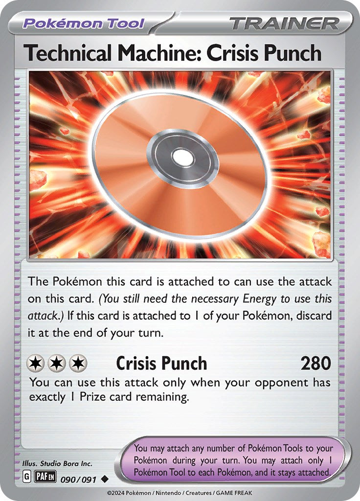 Technical Machine: Crisis Punch (090/091) [Scarlet & Violet: Paldean Fates] | I Want That Stuff Brandon