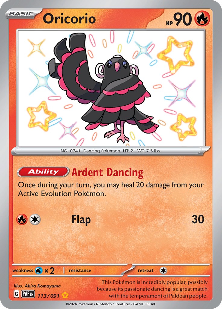 Oricorio (113/091) [Scarlet & Violet: Paldean Fates] | I Want That Stuff Brandon