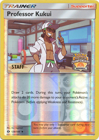 Professor Kukui (128/149) (Regional Championship Promo Staff) [Sun & Moon: Base Set] | I Want That Stuff Brandon