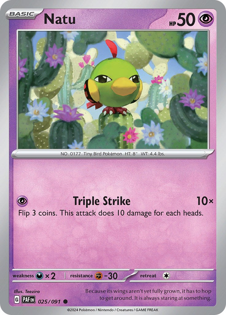 Natu (025/091) [Scarlet & Violet: Paldean Fates] | I Want That Stuff Brandon