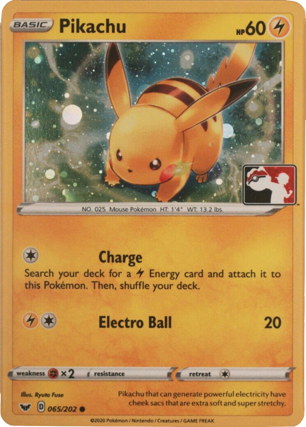 Pikachu (065/202) (Cosmos Holo) [League & Championship Cards] | I Want That Stuff Brandon