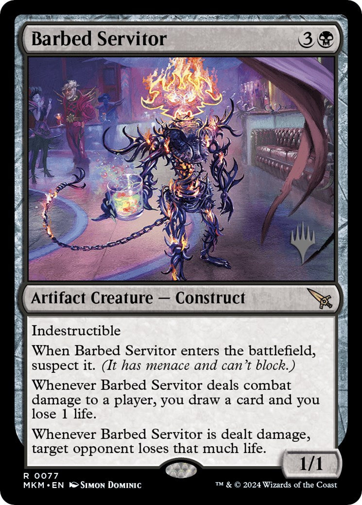 Barbed Servitor (Promo Pack) [Murders at Karlov Manor Promos] | I Want That Stuff Brandon