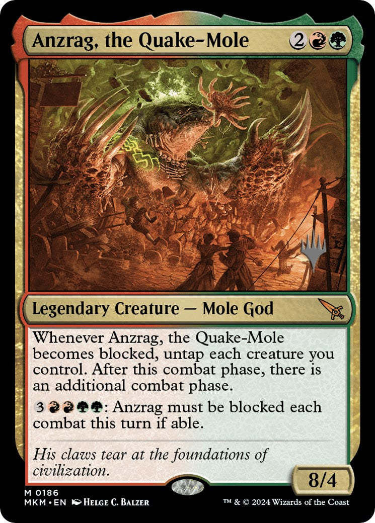 Anzrag, the Quake-Mole (Promo Pack) [Murders at Karlov Manor Promos] | I Want That Stuff Brandon