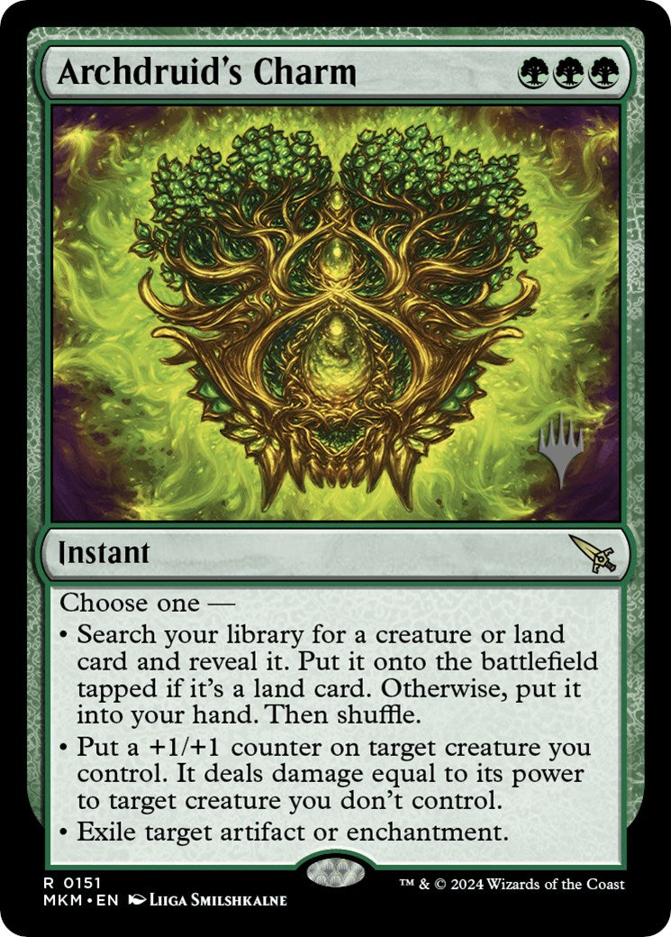 Archdruid's Charm (Promo Pack) [Murders at Karlov Manor Promos] | I Want That Stuff Brandon