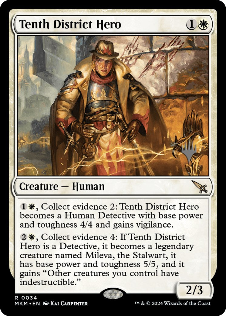 Tenth District Hero (Promo Pack) [Murders at Karlov Manor Promos] | I Want That Stuff Brandon