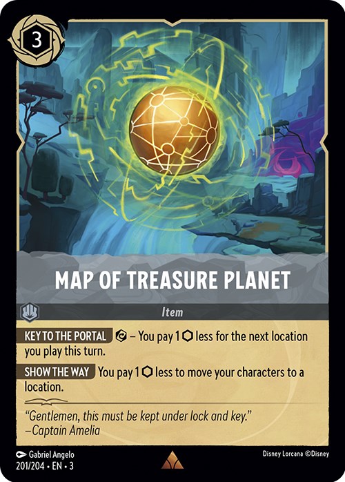Map of Treasure Planet (201/204) [Into the Inklands] | I Want That Stuff Brandon