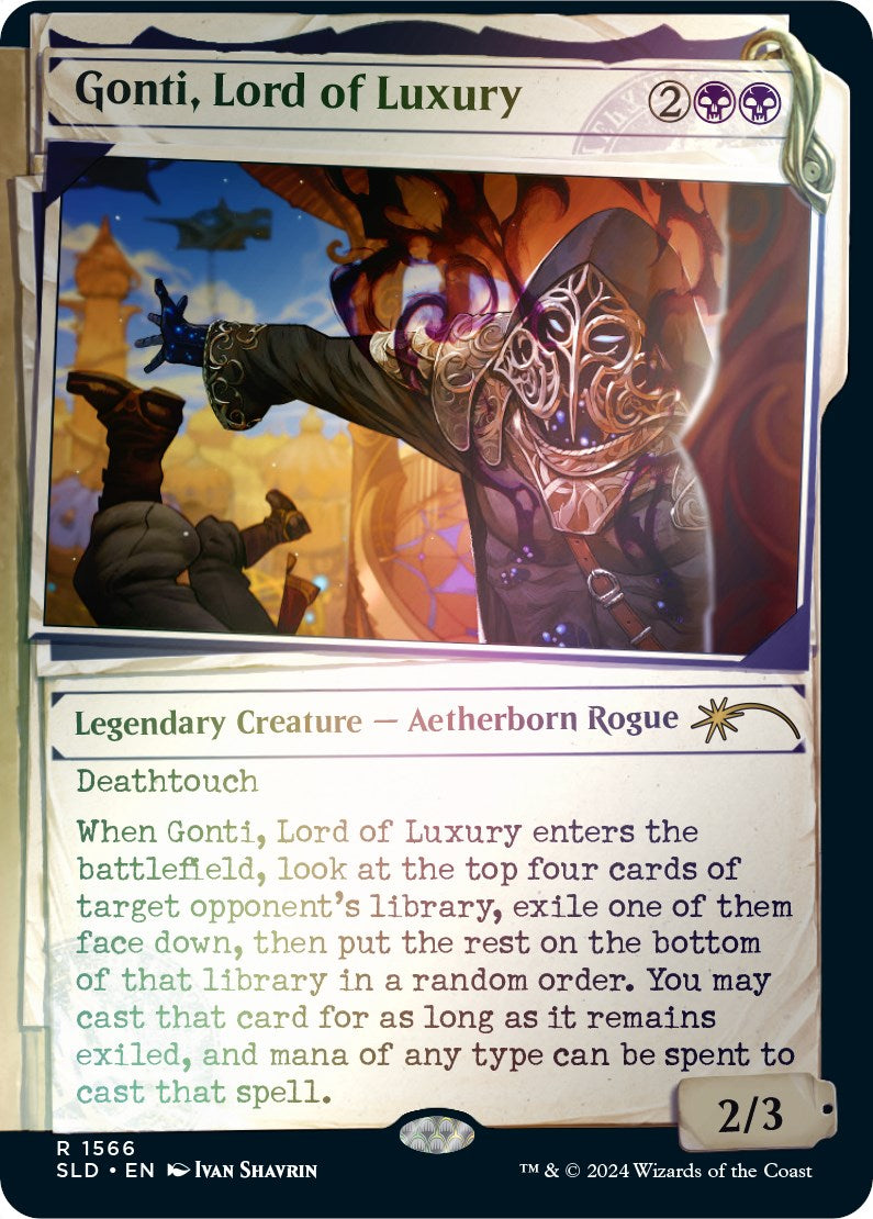 Gonti, Lord of Luxury (Rainbow Foil) [Secret Lair Drop Series] | I Want That Stuff Brandon