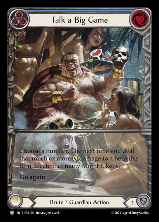 Talk a Big Game [FAB195] (Promo)  Rainbow Foil | I Want That Stuff Brandon