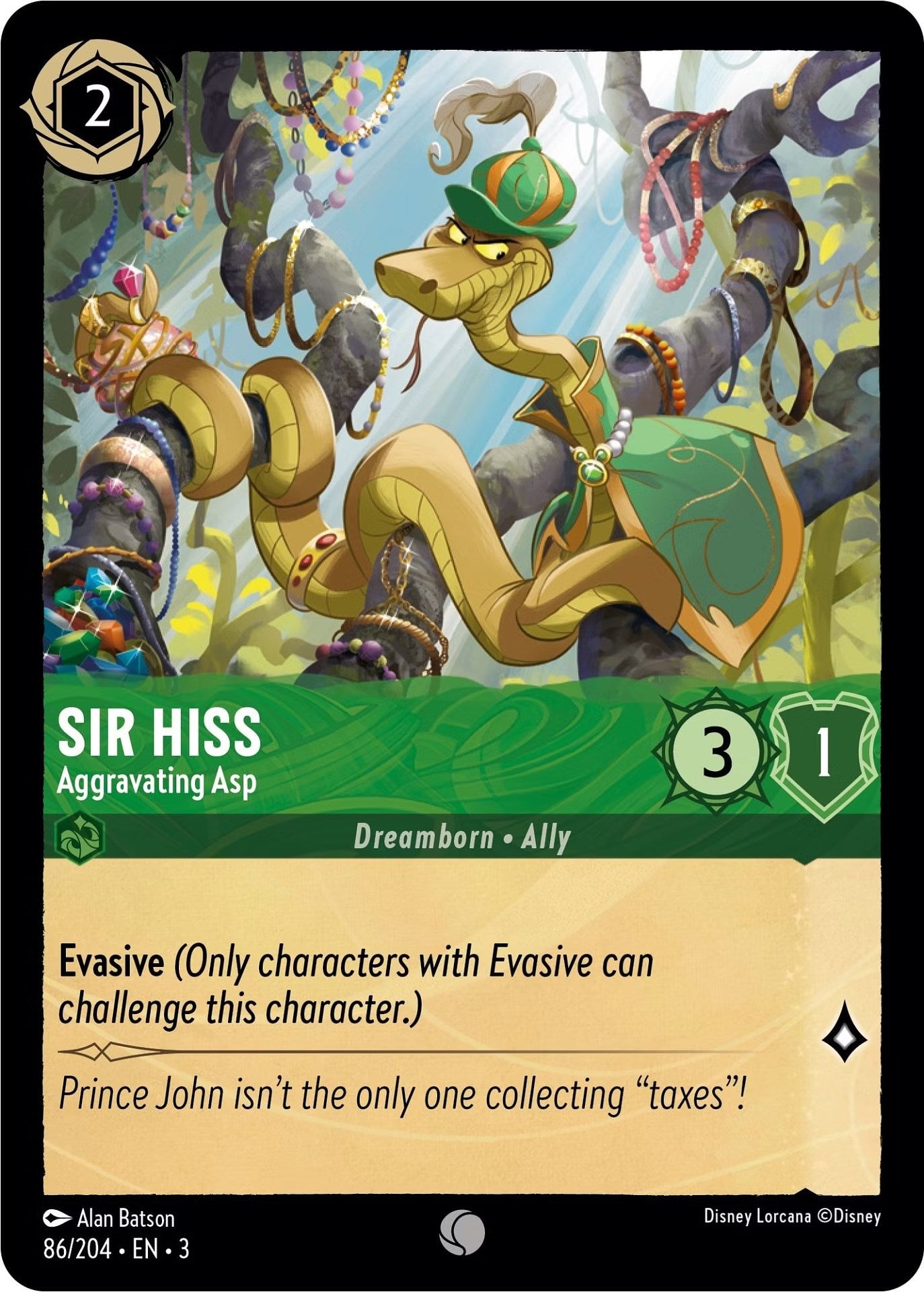 Sir Hiss - Aggravating Asp (86/204) [Into the Inklands] | I Want That Stuff Brandon