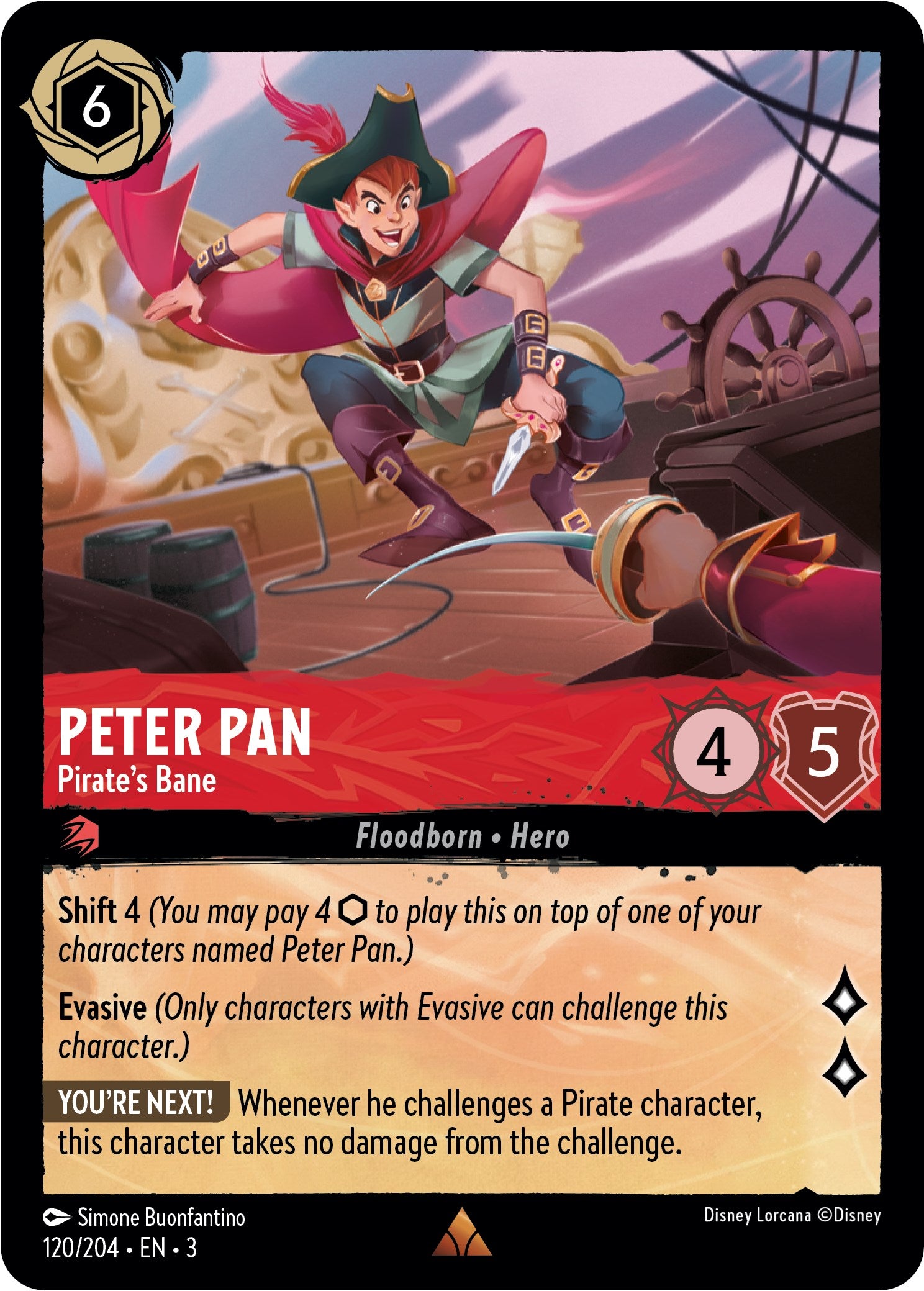 Peter Pan - Pirate's Bane (120/204) [Into the Inklands] | I Want That Stuff Brandon
