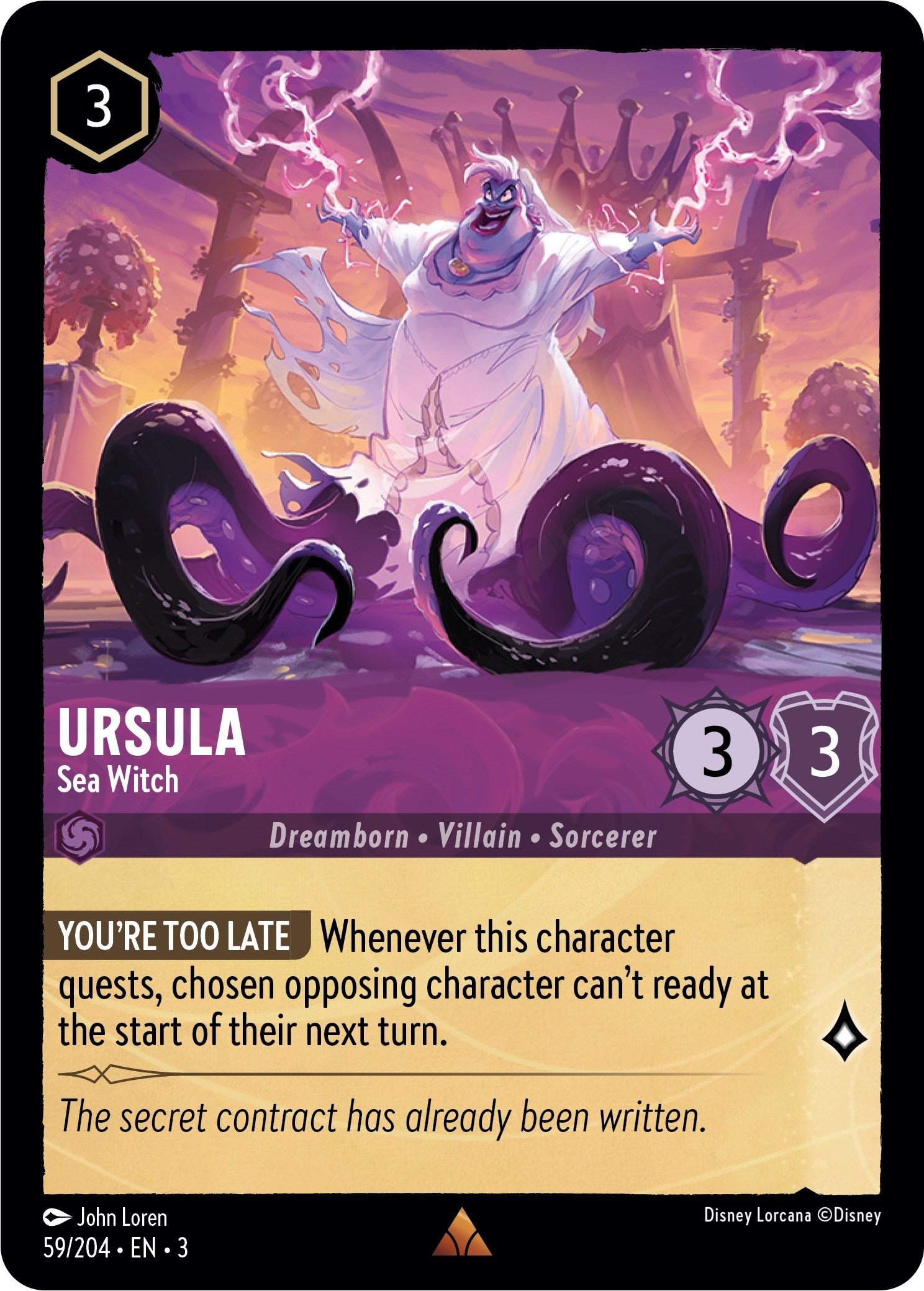 Ursula - Sea Witch (59/204) [Into the Inklands] | I Want That Stuff Brandon