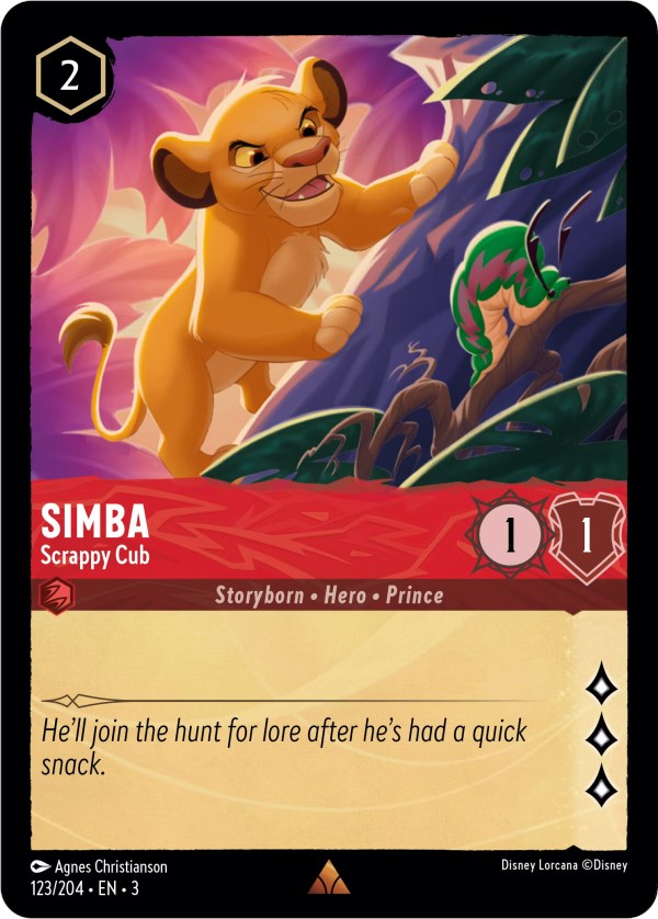 Simba - Scrappy Cub (123/204) [Into the Inklands] | I Want That Stuff Brandon