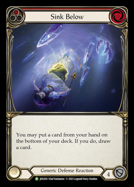 Sink Below (Red) [JDG020] (Promo)  Cold Foil | I Want That Stuff Brandon