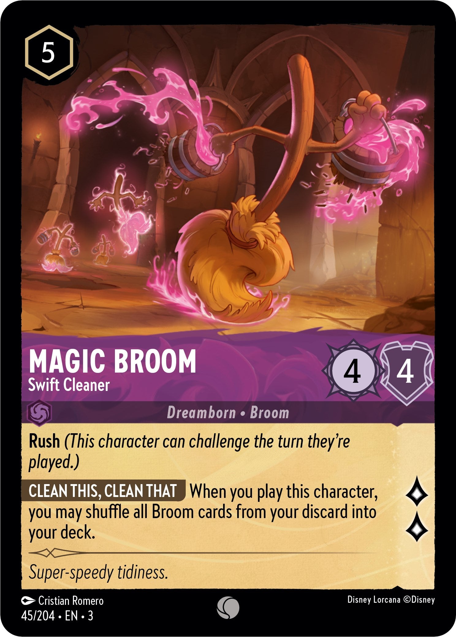 Magic Broom - Swift Cleaner (45//204) [Into the Inklands] | I Want That Stuff Brandon