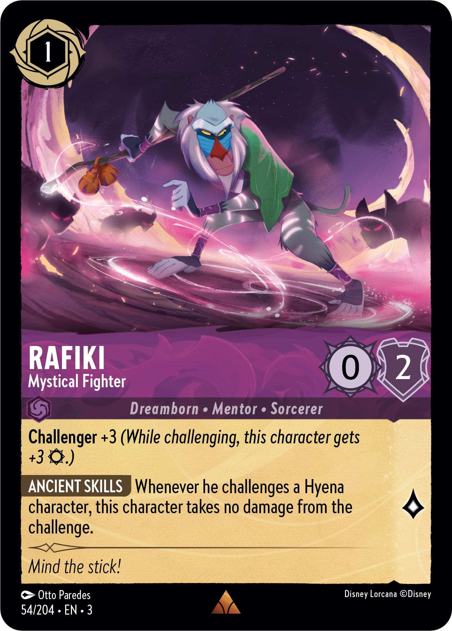 Rafiki - Mystical Fighter (54//204) [Into the Inklands] | I Want That Stuff Brandon