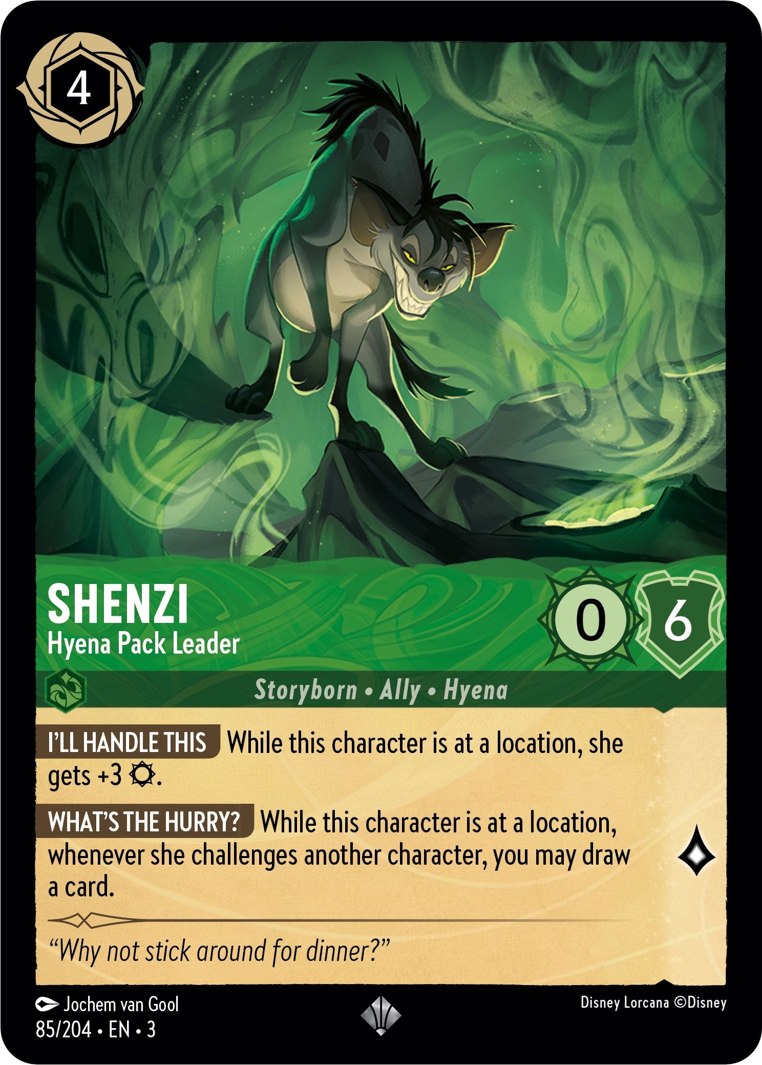 Shenzi - Hyena Pack Leader (85//204) [Into the Inklands] | I Want That Stuff Brandon