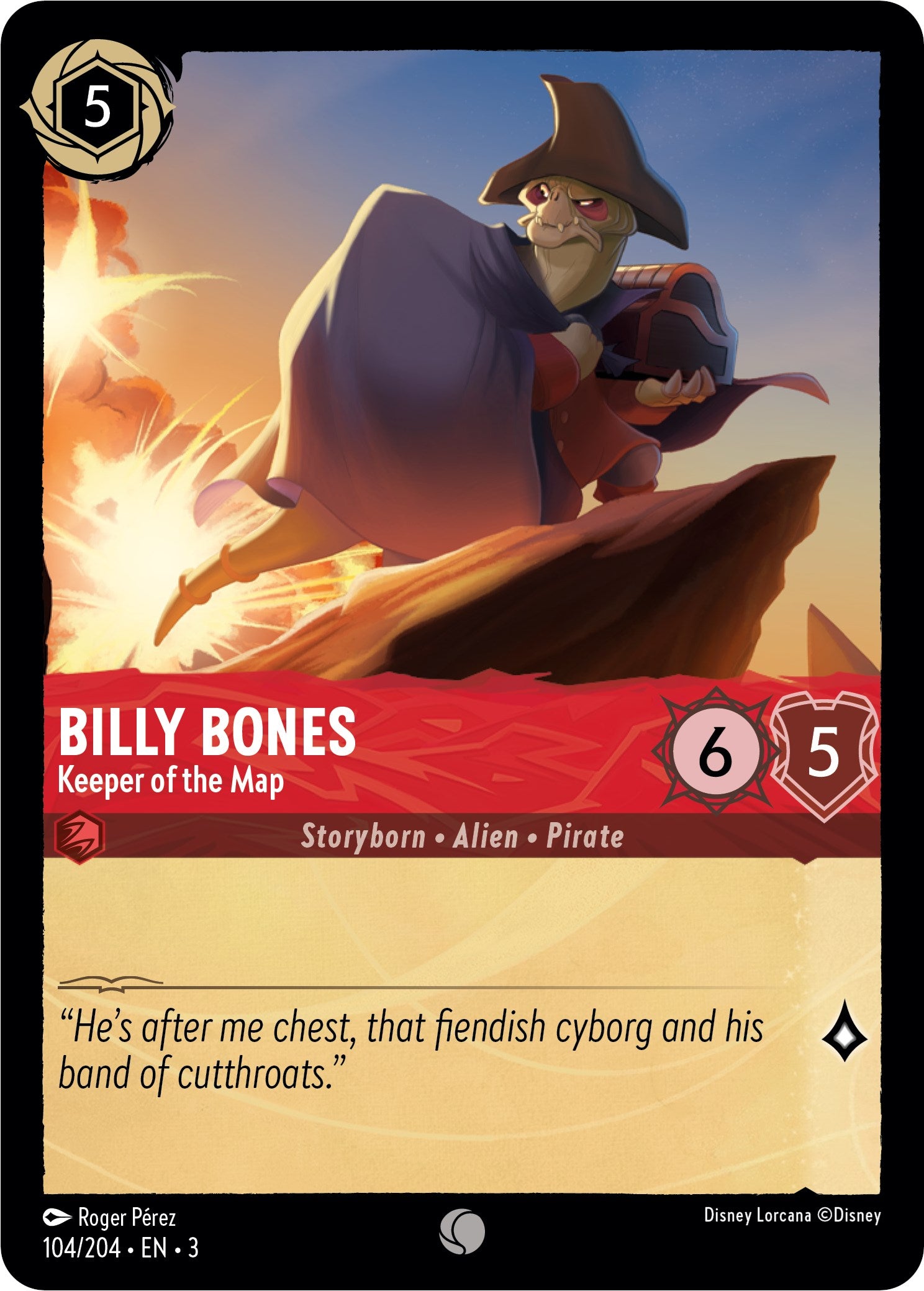 Billy Bones - Keeper of the Map (104/204) [Into the Inklands] | I Want That Stuff Brandon