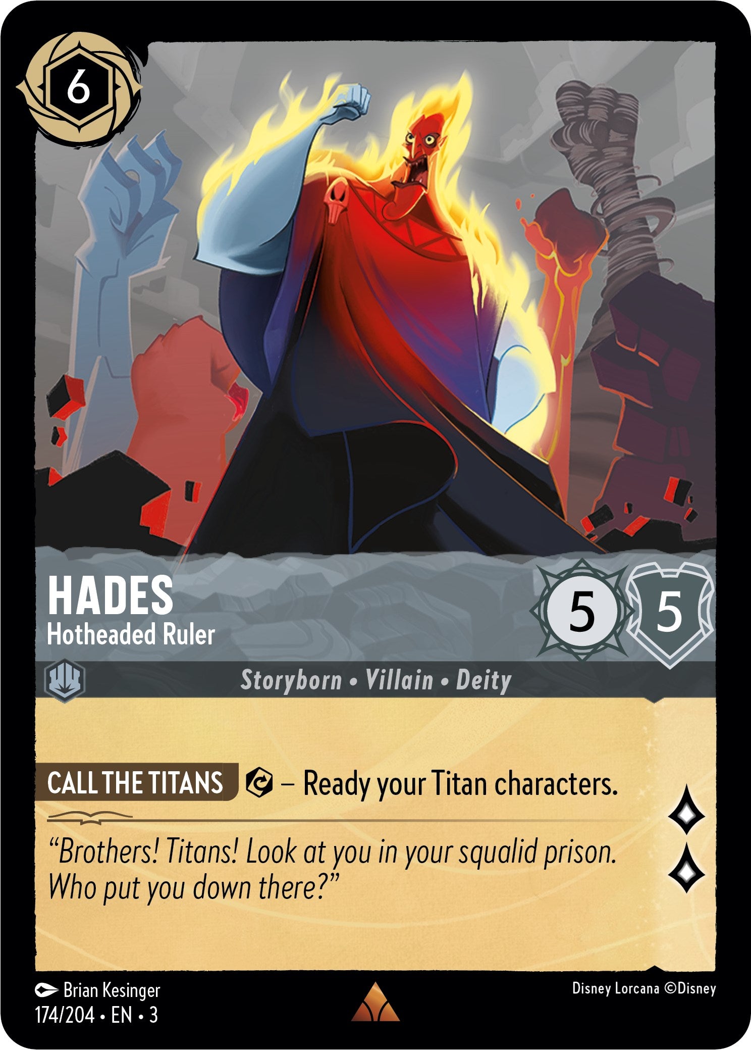 Hades - Hotheaded Ruler (174/204) [Into the Inklands] | I Want That Stuff Brandon
