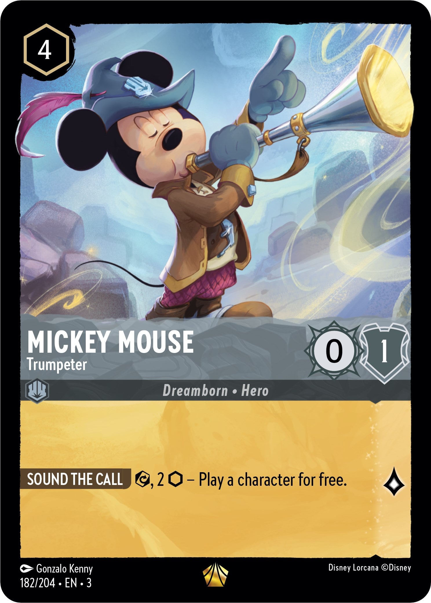 Mickey Mouse -Trumpeter (182/204) [Into the Inklands] | I Want That Stuff Brandon