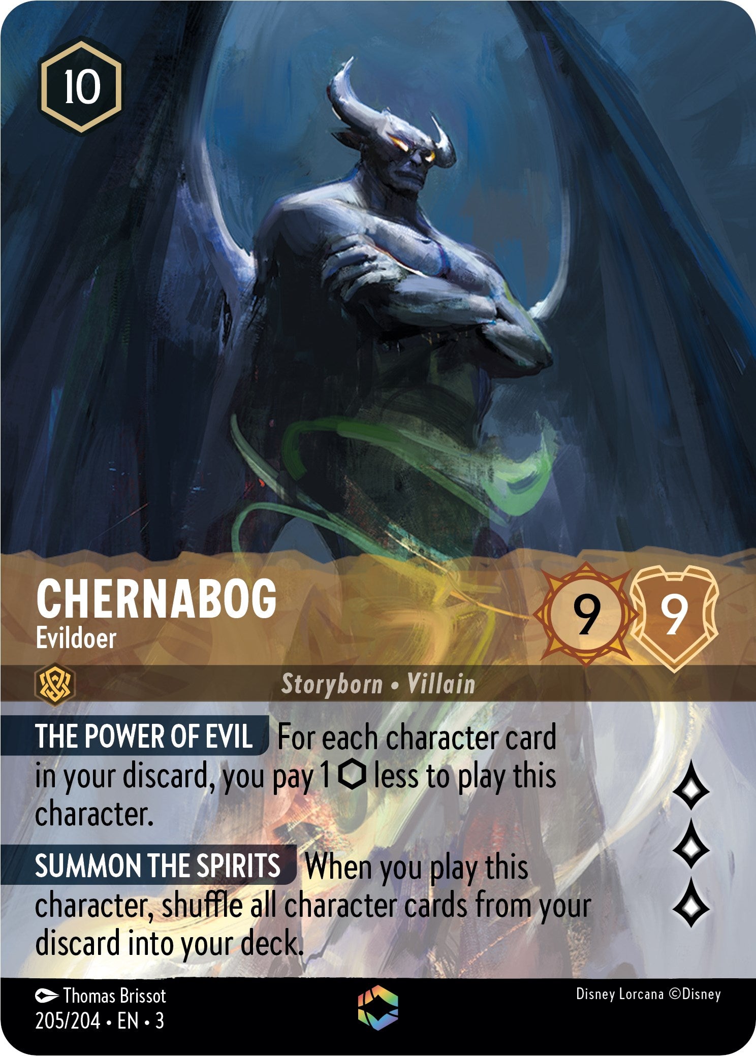 Chernabog - Evildoer (Alternate Art) (205/204) [Into the Inklands] | I Want That Stuff Brandon