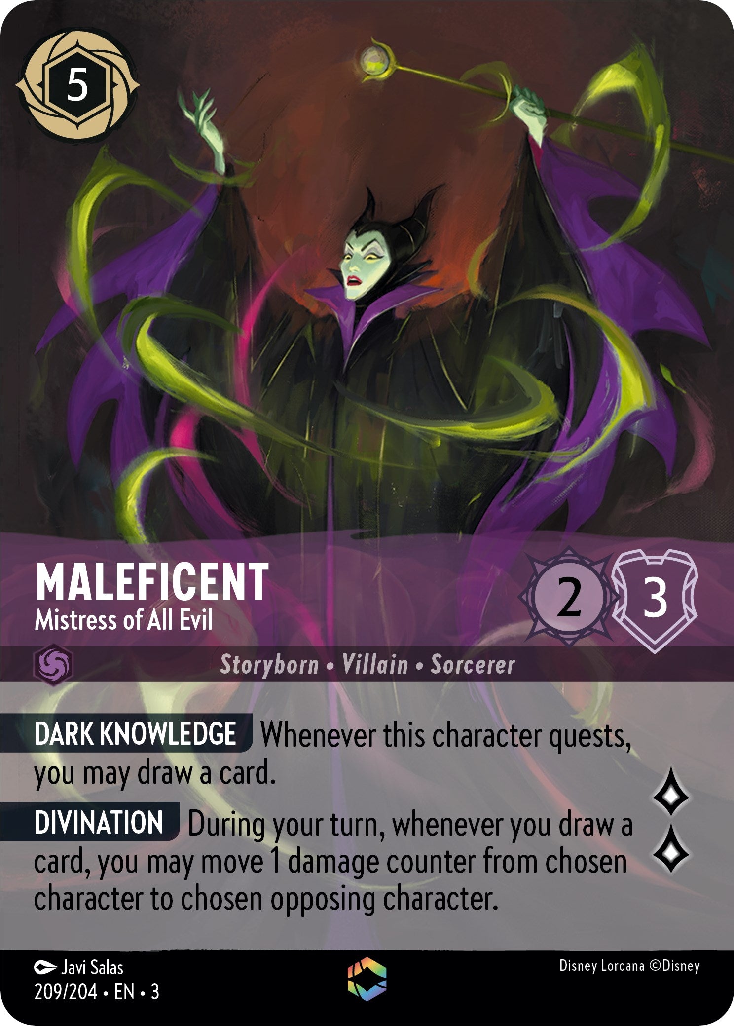 Maleficent - Mistress of All Evil (Alternate Art) (209/204) [Into the Inklands] | I Want That Stuff Brandon