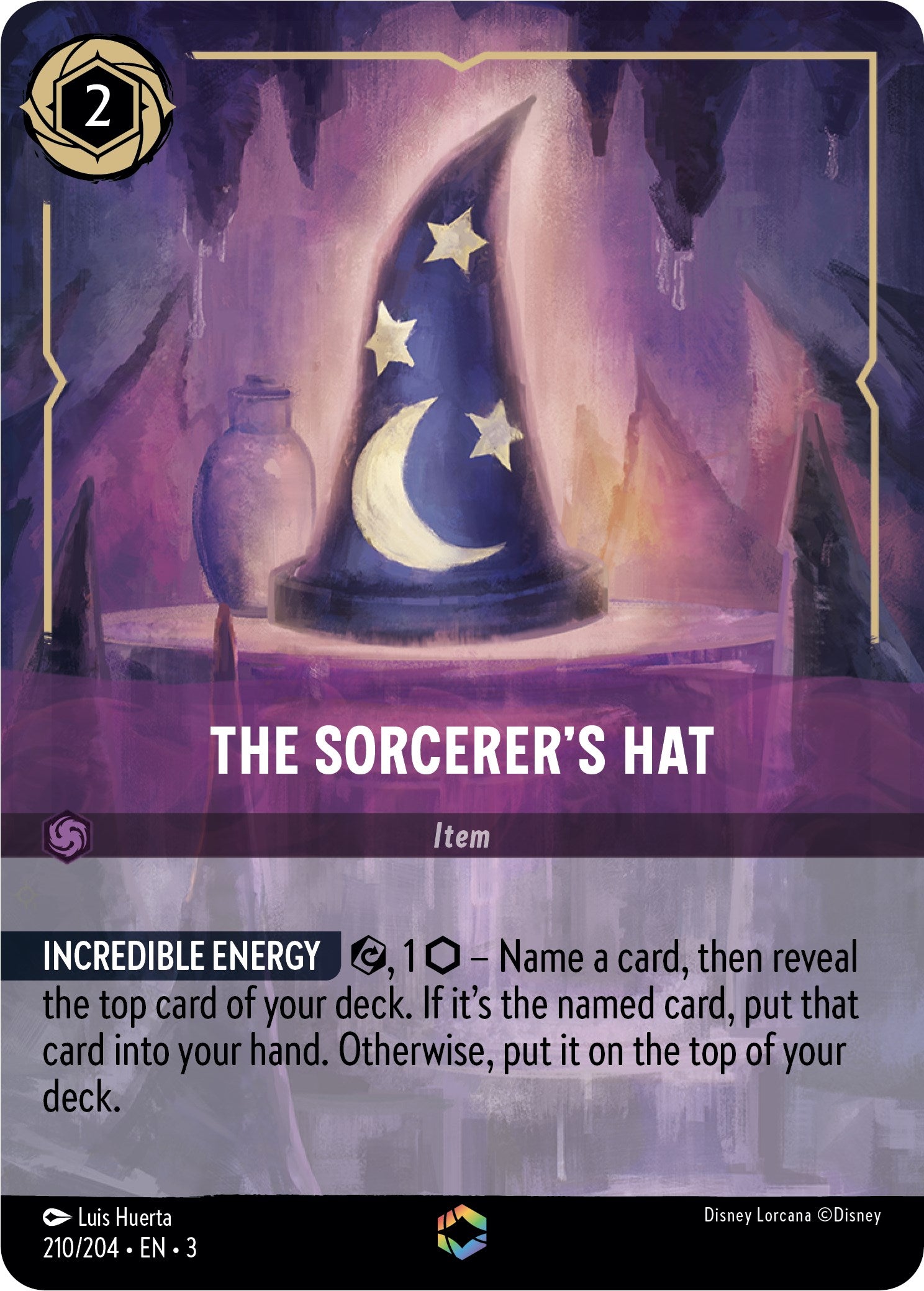 The Sorcerer's Hat (Alternate Art) (210/204) [Into the Inklands] | I Want That Stuff Brandon