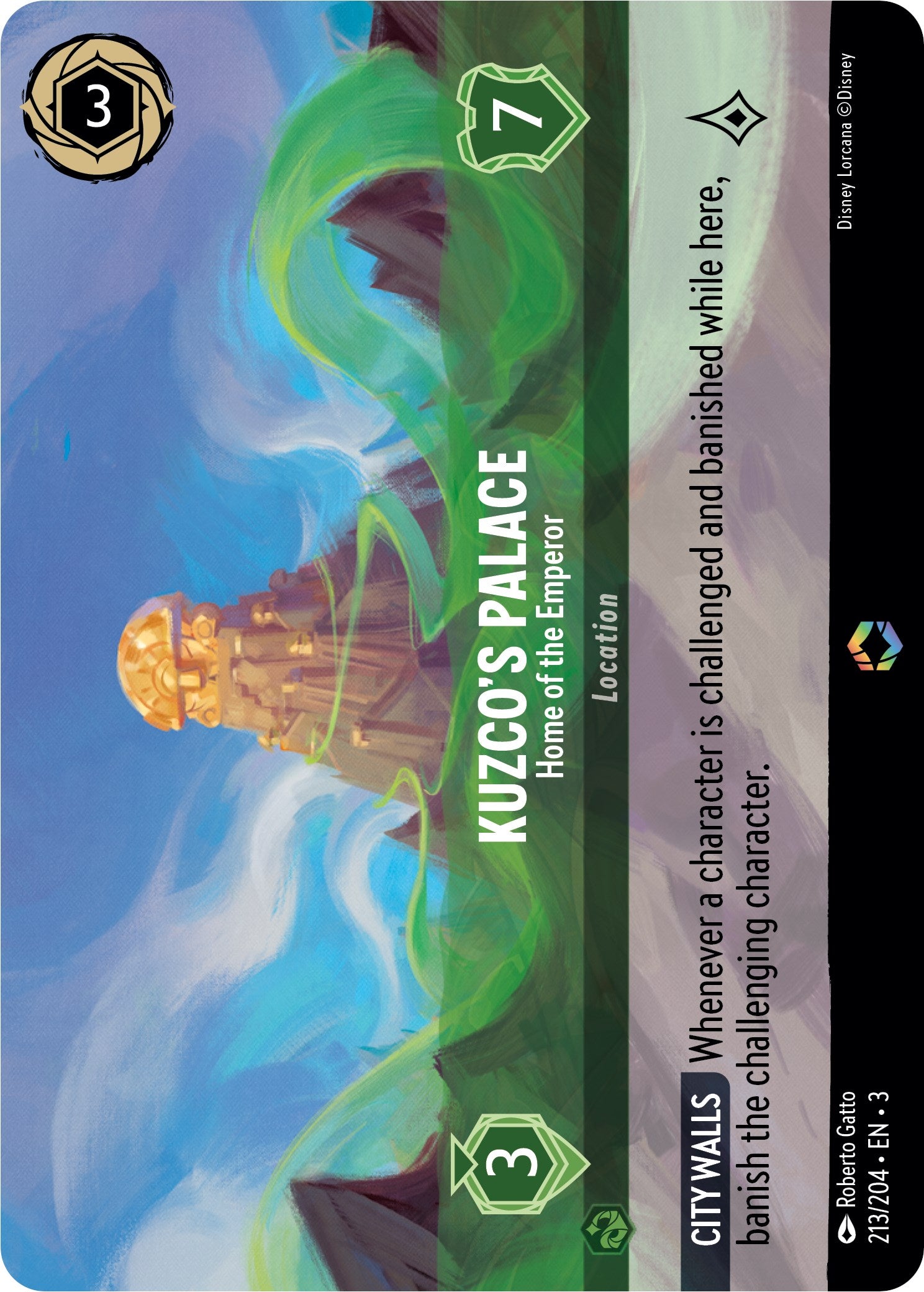 Kuzco's Palace - Home of the Emperor (Alternate Art) (213/204) [Into the Inklands] | I Want That Stuff Brandon