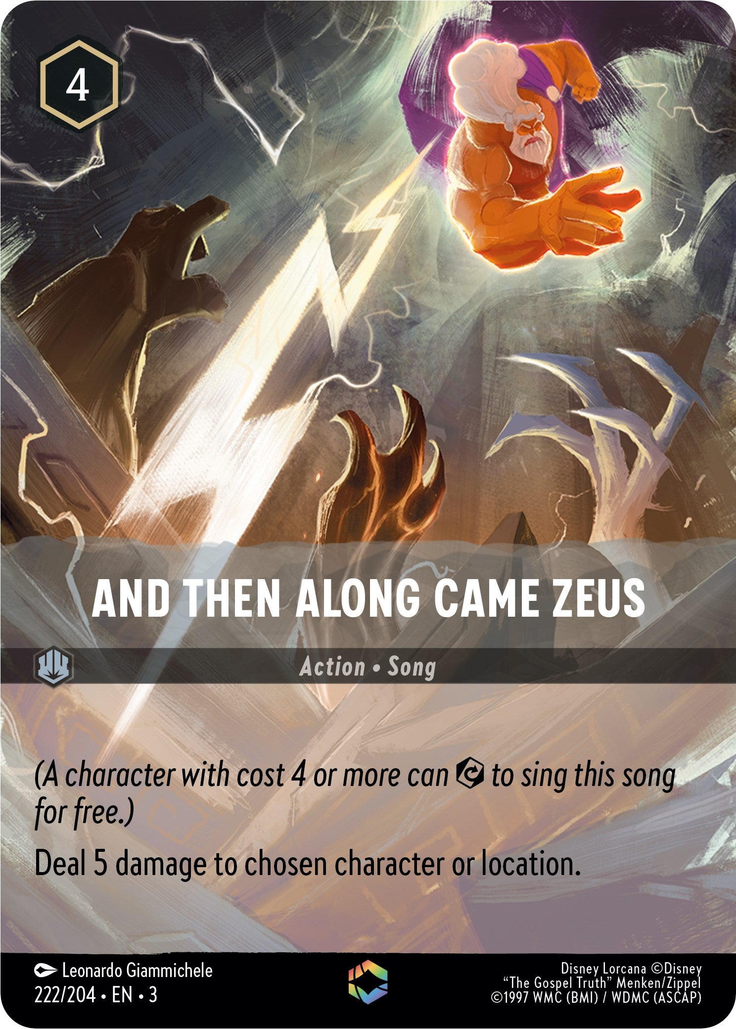 And Then Along Came Zeus (Alternate Art) (222/204) [Into the Inklands] | I Want That Stuff Brandon