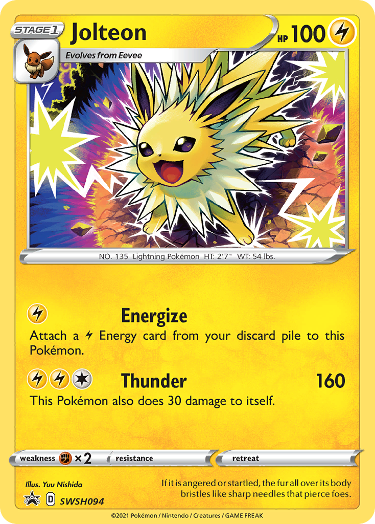 Jolteon (SWSH094) [Sword & Shield: Black Star Promos] | I Want That Stuff Brandon