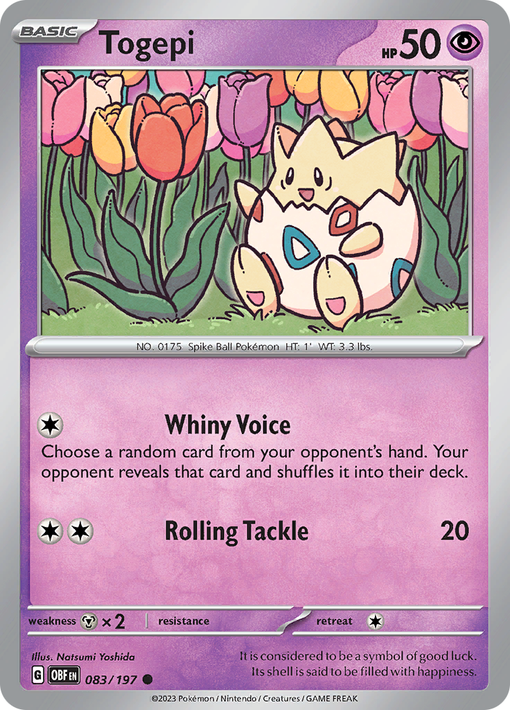 Togepi (083/197) [Scarlet & Violet: Obsidian Flames] | I Want That Stuff Brandon