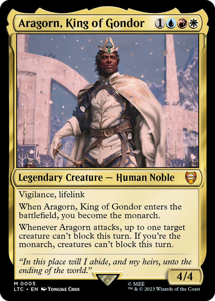 Aragorn, King of Gondor [The Lord of the Rings: Tales of Middle-Earth Commander] | I Want That Stuff Brandon