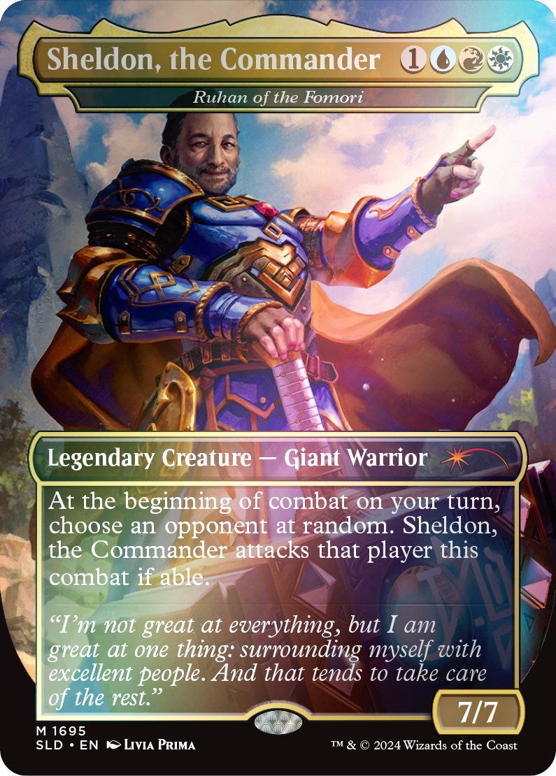 Sheldon, the Commander - Ruhan of the Fomori (Rainbow Foil) [Secret Lair Drop Series] | I Want That Stuff Brandon