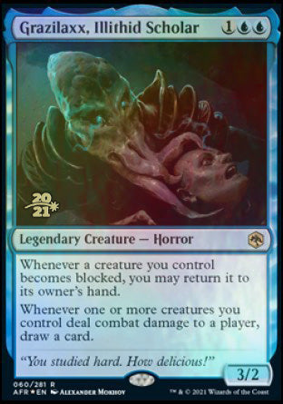 Grazilaxx, Illithid Scholar [Dungeons & Dragons: Adventures in the Forgotten Realms Prerelease Promos] | I Want That Stuff Brandon