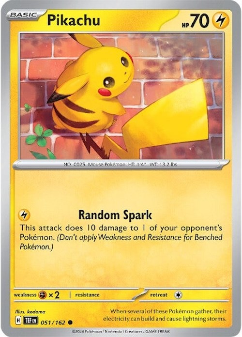 Pikachu (051/162) [Scarlet & Violet: Temporal Forces] | I Want That Stuff Brandon