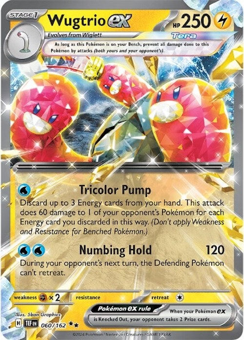 Wugtrio ex (060/162) [Scarlet & Violet: Temporal Forces] | I Want That Stuff Brandon