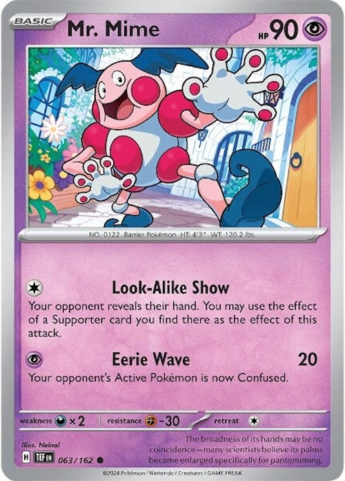 Mr. Mime (063/162) [Scarlet & Violet: Temporal Forces] | I Want That Stuff Brandon