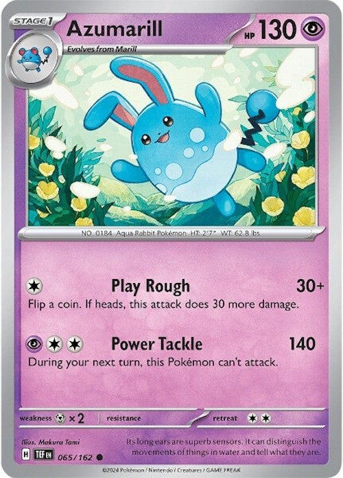 Azumarill (065/162) [Scarlet & Violet: Temporal Forces] | I Want That Stuff Brandon