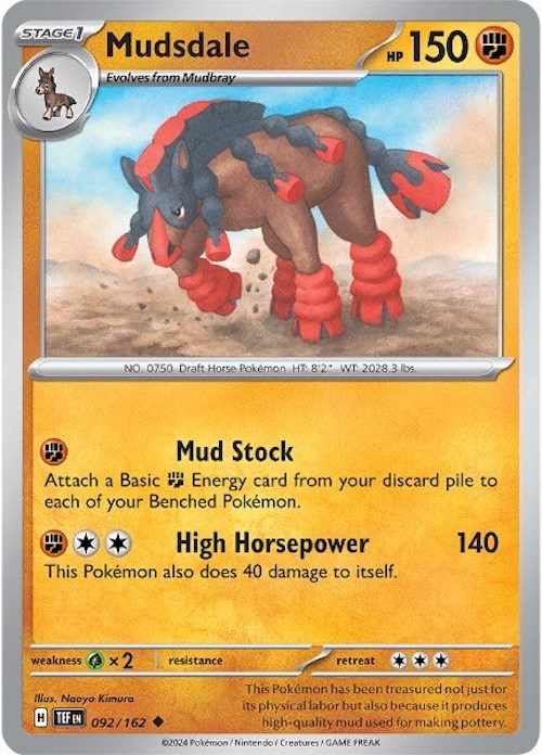 Mudsdale (092/162) [Scarlet & Violet: Temporal Forces] | I Want That Stuff Brandon