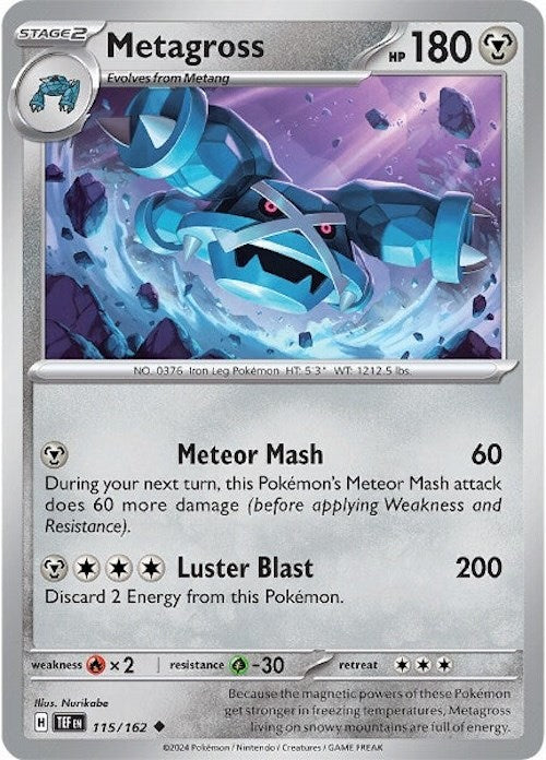 Metagross (115/162) [Scarlet & Violet: Temporal Forces] | I Want That Stuff Brandon