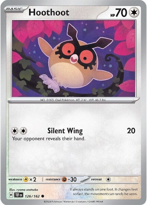 Hoothoot (126/162) [Scarlet & Violet: Temporal Forces] | I Want That Stuff Brandon