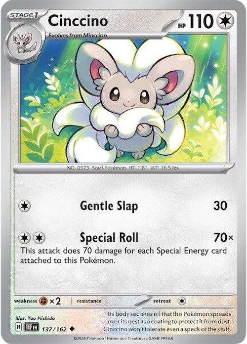 Cinccino (137/162) [Scarlet & Violet: Temporal Forces] | I Want That Stuff Brandon