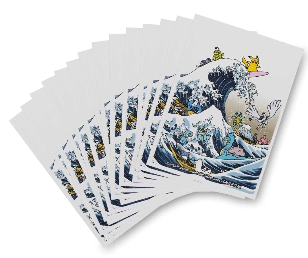 Card Sleeves - Great Wave Pikachu & Friends (65-Pack) | I Want That Stuff Brandon