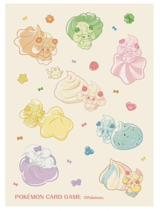 Card Sleeves - Alcremie a la mode (64-Pack) (Pokemon Center Japan Exclusive) | I Want That Stuff Brandon