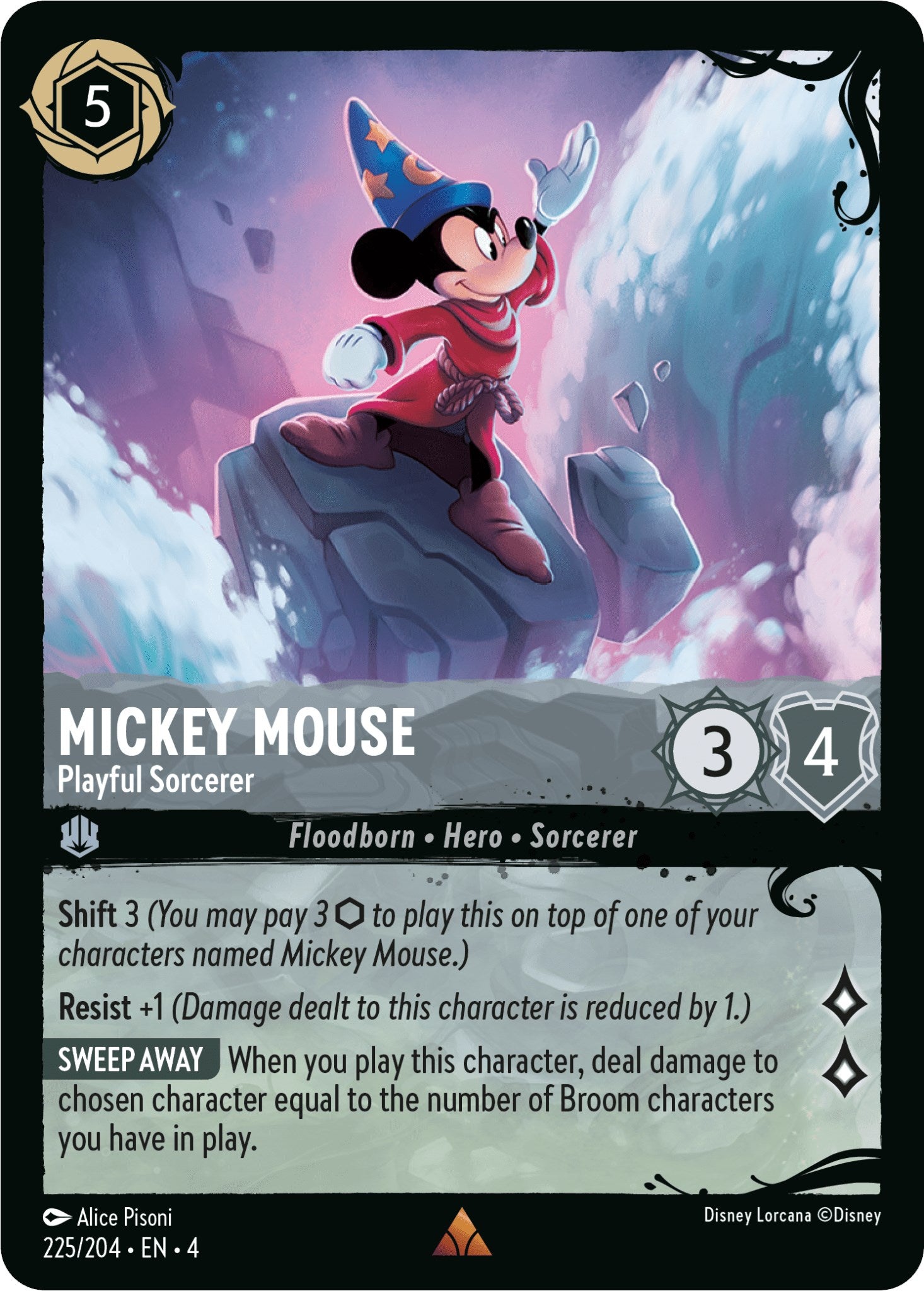 Mickey Mouse - Playful Sorcerer (225/204) (225/204) [Illumineer's Quest: Deep Trouble] | I Want That Stuff Brandon